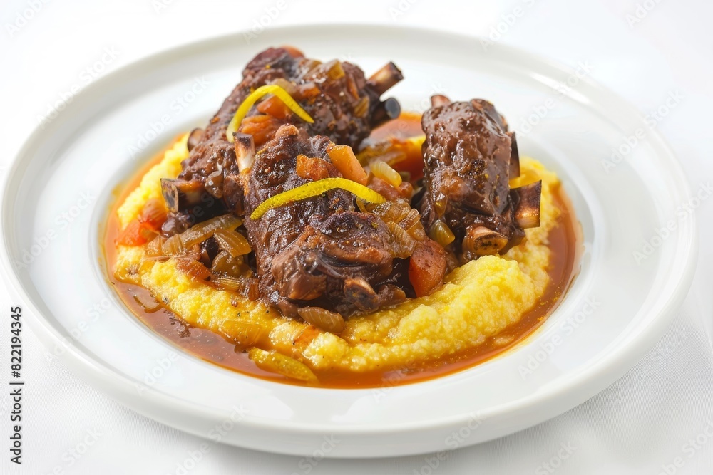 Fragrant Slow-Braised Oxtail with Creamy Polenta