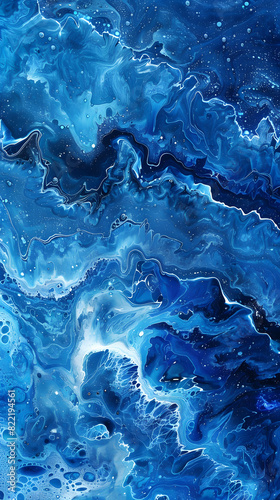 Close up of azure water texture  resembling liquid ocean waves
