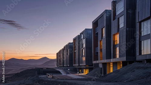 Facade of ESO Hotel at Paranal Observatory photo
