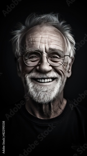 Charcoal background sad european white man grandfather realistic person portrait older person beautiful bad mood old man Isolated on Background ethnic diversity equality 