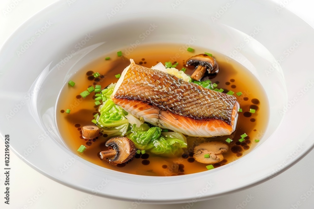 Mouthwatering Arctic Char and Mushroom Soup Mouthwatering Arctic Char and Mushroom Soup