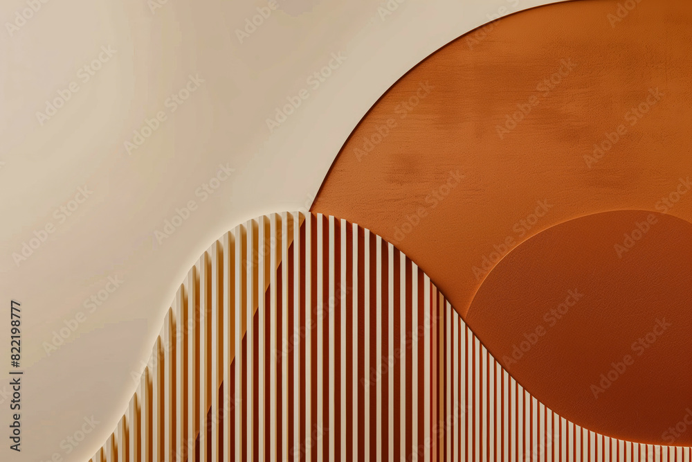 Obraz premium Wall with a curvy pattern