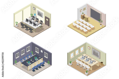 Isometric conference room