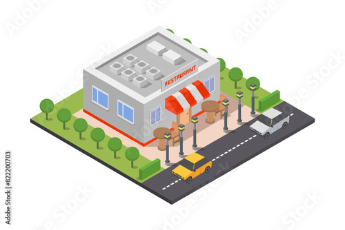 Isometric restaurant
