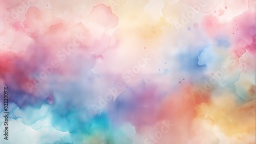 Watercolor Splash: Soft, pastel watercolor splashes blending into each other, offering a gentle and artistic abstract background. 