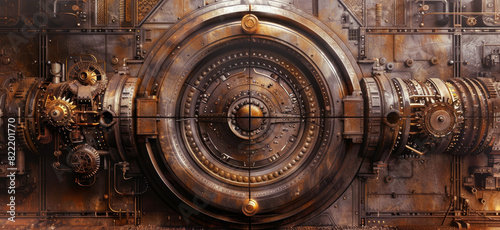 rusty steampunk metal texture © InkCrafts