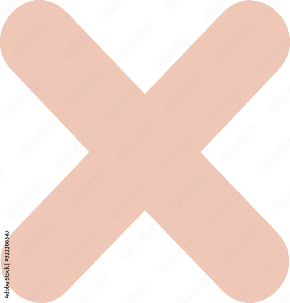 Obraz premium Cute Math Cross Sign Vector Product Symbol x, Mathematics Subject Education