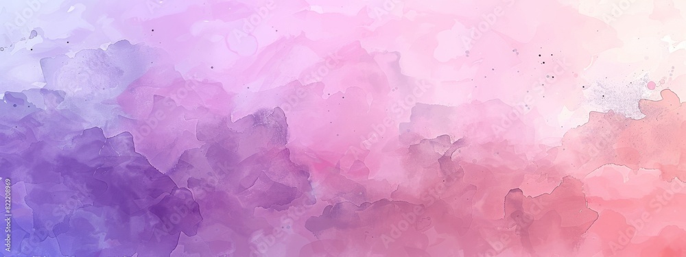 Fototapeta premium A soft, watercolor background with a gradient from pink to purple.