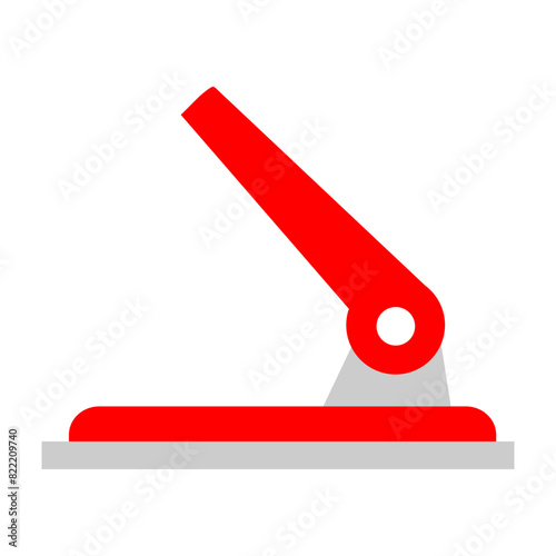 Punching Machine Flat Icon Design