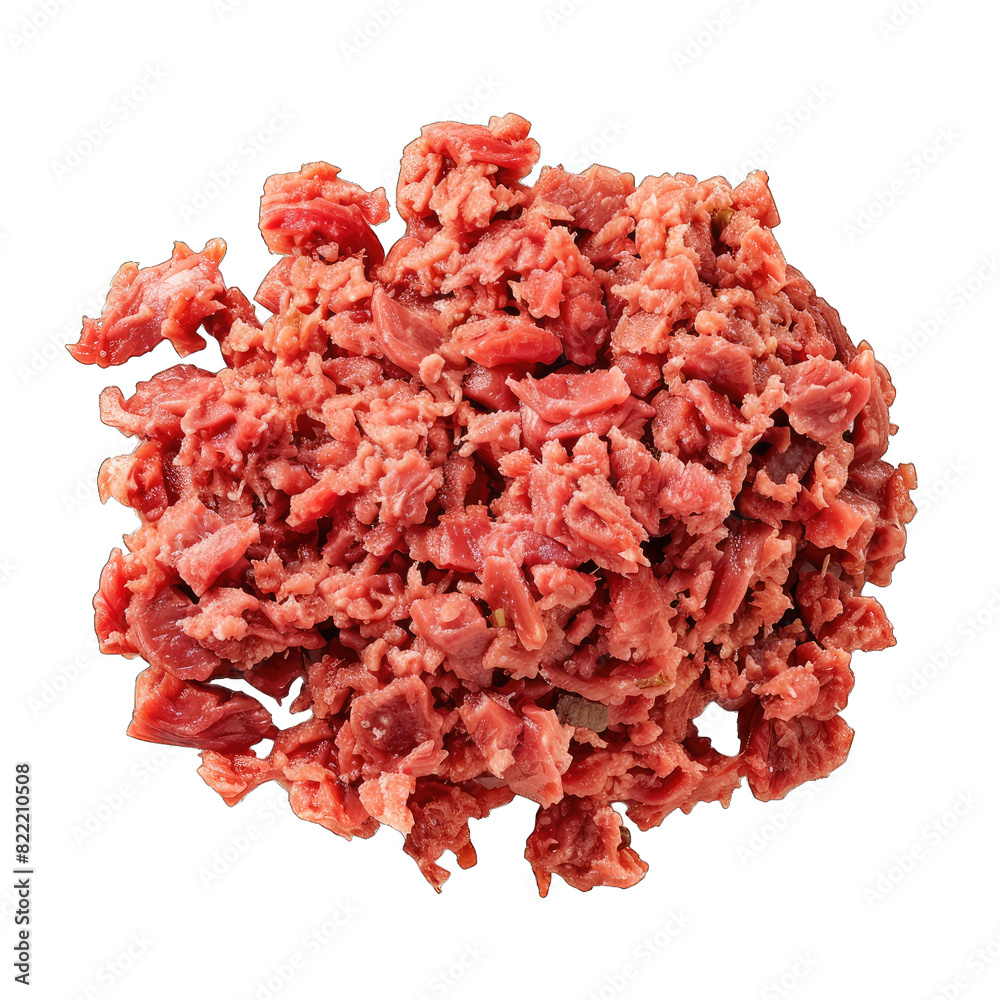 Minced beef meat isolated on white background Minced beef meat isolated on white background