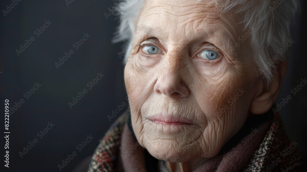 Portrait of a Senior Woman, Representing Strength and Grace within the LGBTQ Community
