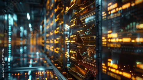 High-quality image of a vault filled with gold bars and real-time market data © G.Go