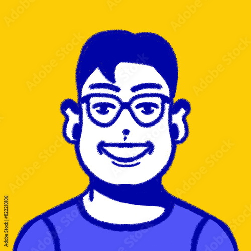 people portraits. Employee avatar, professional person profile picture and team persons user pic in frame Illustration of portrait face person, student and young employee