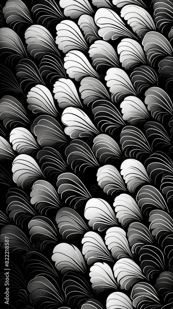 Abstract Image, Black and White Scales, Pattern Style Texture, Wallpaper, Background, Cell Phone and Smartphone Case, Computer Screen, Cell Phone and Smartphone Screen, 9:16 Format - PNG Abstract Image, Black and White Scales, Pattern Style Texture, Wallpaper, Background, Cell Phone and Smartphone Case, Computer Screen, Cell Phone and Smartphone Screen, 9:16 Format - PNG