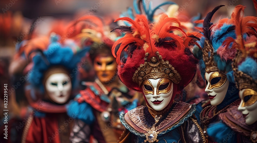 Colorful carnival masks in Venice. Carnival. Colorful carnival masks in Venice. Carnival.