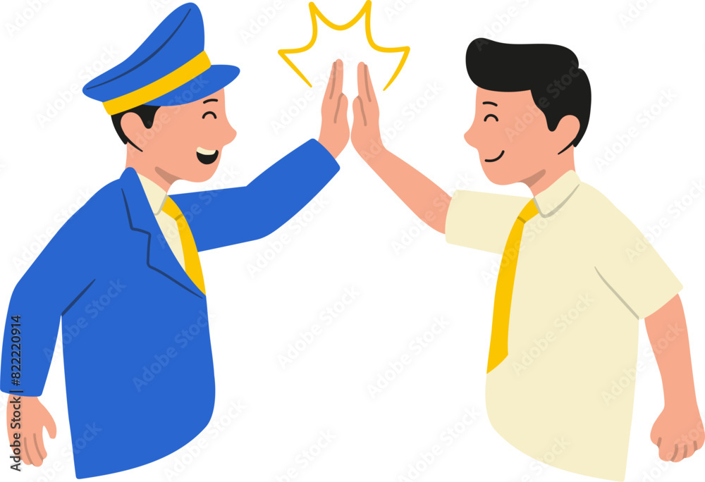 Machinists Character Highfive Hands Gesture Machinists Character Highfive Hands Gesture