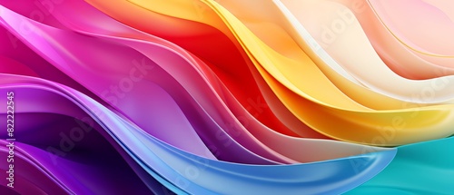 Vibrant abstract background with colorful gradient waves. Perfect for modern design, creative projects, and digital art.