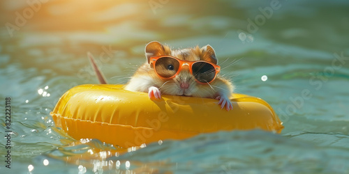 Swimming hamster
