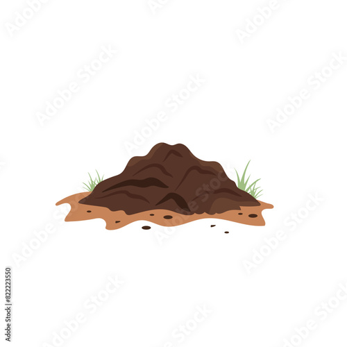 Pile-of-earth-brown-mound-land