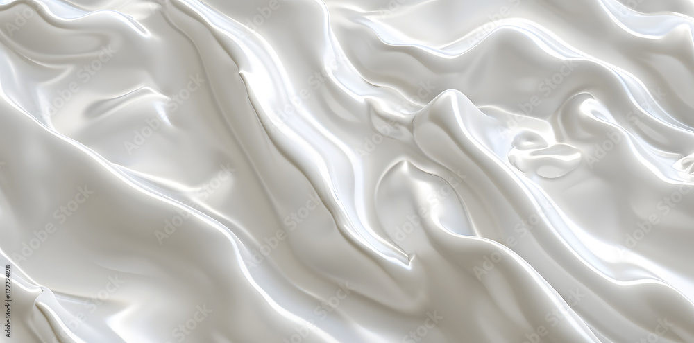 3d liquid milk wavy texture background 3d liquid milk wavy texture background