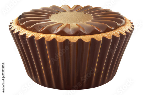 Reese peanut butter cup isolated on transparent background photo