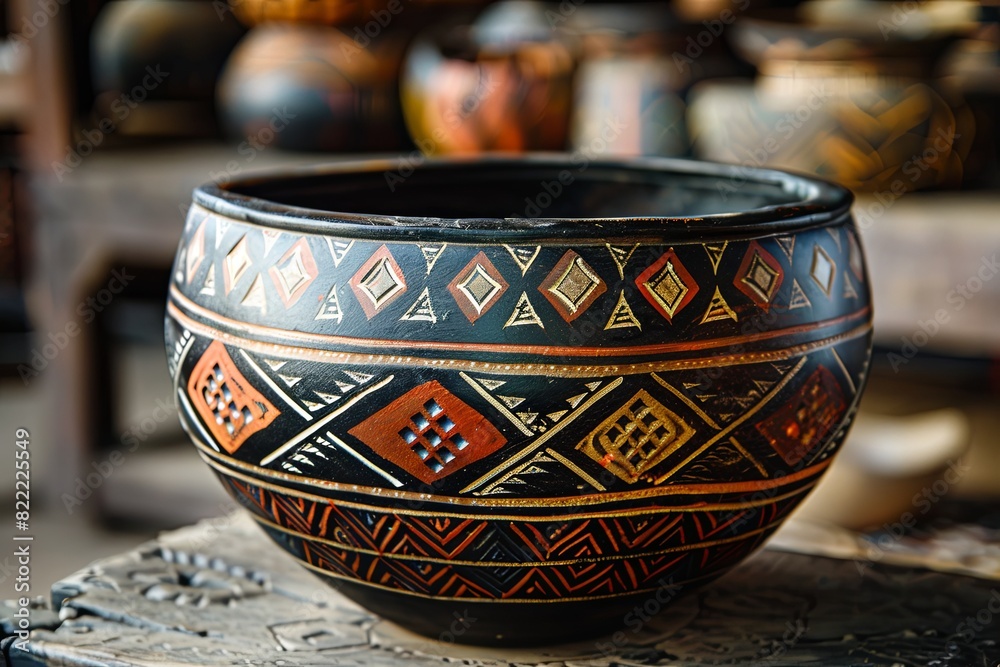 Handcrafted African pottery showcasing timeless beauty and artistry Handcrafted African pottery showcasing timeless beauty and artistry
