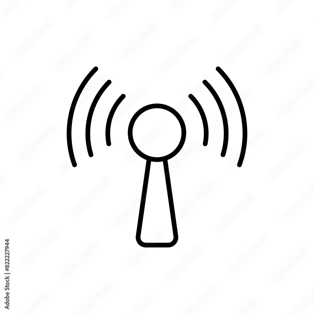 Antenna outline icons, minimalist vector illustration ,simple transparent graphic element .Isolated on white background Antenna outline icons, minimalist vector illustration ,simple transparent graphic element .Isolated on white background