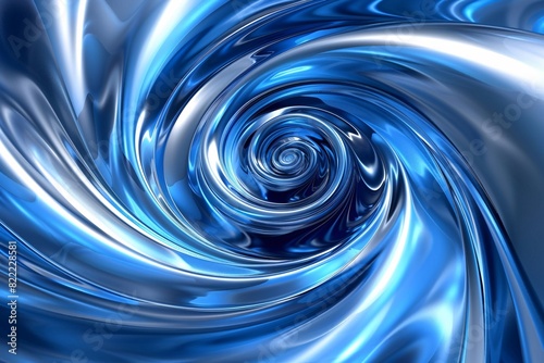 a blue swirly swirl