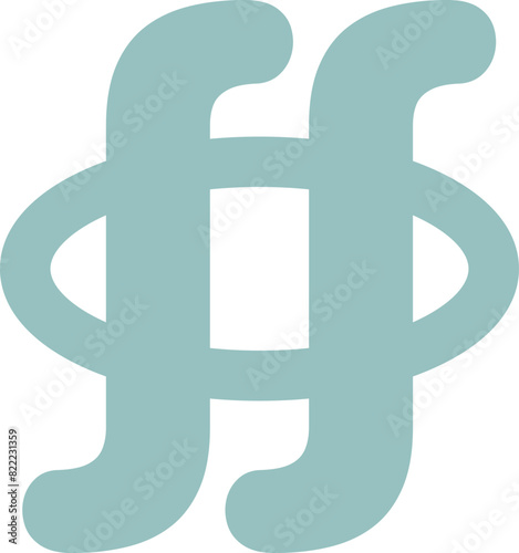 Cute Closed Surface Integral Sign Mathematic Symbol, Math Subject Education