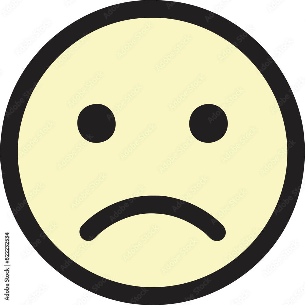sad emoji, icon sad emoji, icon