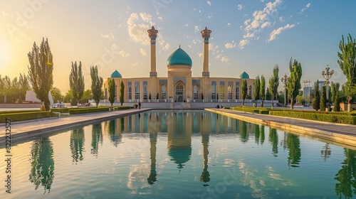 Tashkent in Uzbekistan, bustling city, historical sites, vibrant bazaars  photo