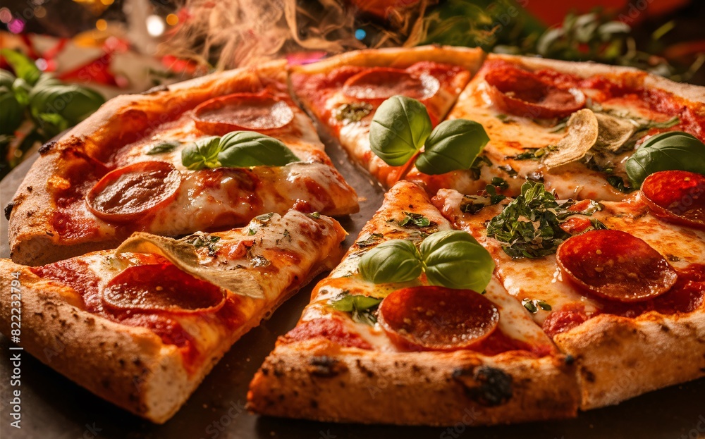 Authentic Wood-Fired Pizza: Crispy Crust, Fresh Ingredients, and Unique Smoky Flavor Authentic Wood-Fired Pizza: Crispy Crust, Fresh Ingredients, and Unique Smoky Flavor