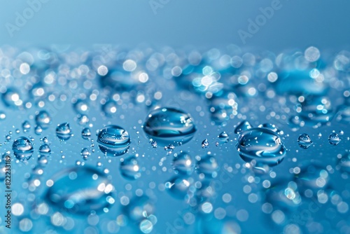 water droplets on a surface