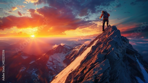 Mountain climber peak ad © RAMBYUL