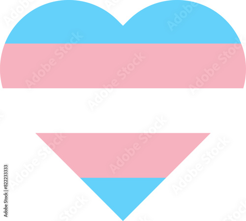 Free Download Pride month symbol.Transgender heart unconditional love icon.Graphic vector illustration. - GFXLoad
