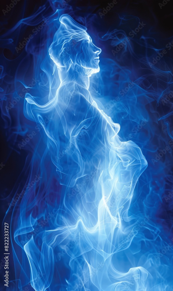 Blue Abstract Holographic Design,Photorealistic HD Blue Abstract Holographic Design,Photorealistic HD