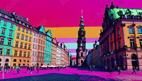 Dresden City Festival. historical cities. the ancient architecture of the city #822234379