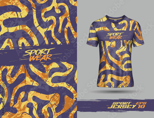 Tshirt sports grunge texture background for soccer jersey, downhill, cycling, football, gaming.