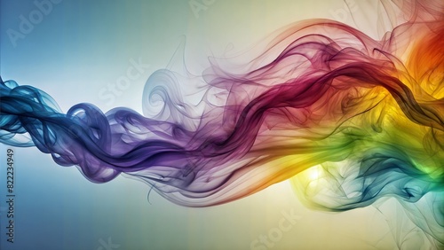 Wallpaper Mural Abstract Smoke: Wispy, colorful smoke trails forming intricate patterns, perfect for a mysterious and dynamic abstract background.
 Torontodigital.ca
