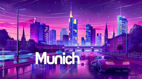Munich Germany synthwave