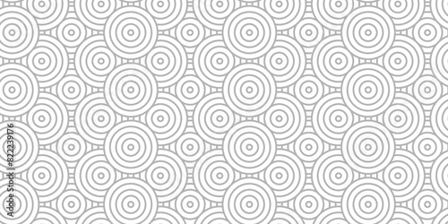 Overlapping Pattern Minimal diamond geometric waves spiral and abstract circle wave line. white and gray color seamless tile stripe geometric create retro square line backdrop pattern background.