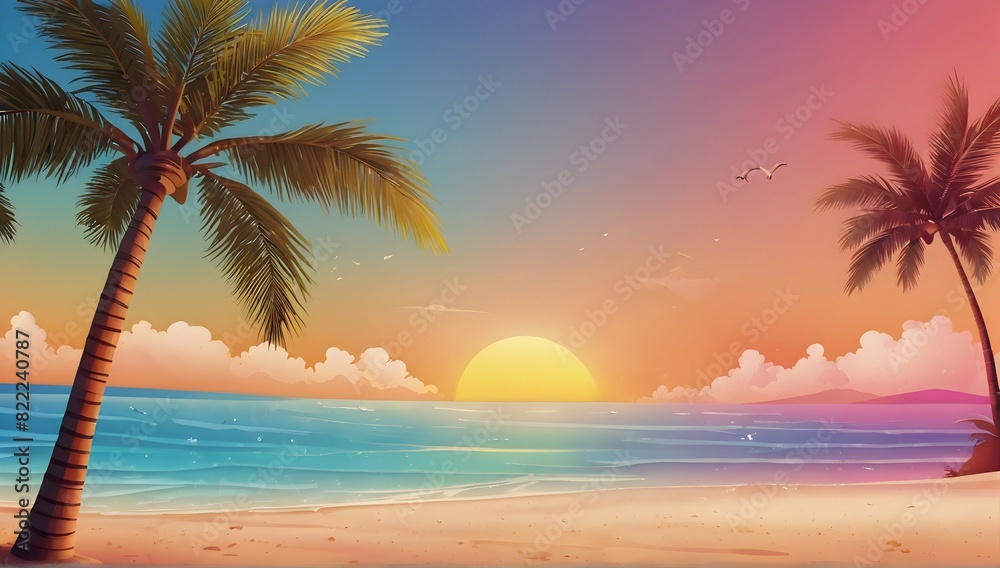 Gradient summer background for videocalls Gradient summer background for videocalls