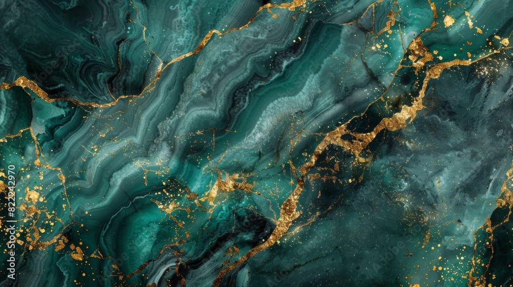 Emerald and gold marble texture: Luxurious abstract art pattern Emerald and gold marble texture: Luxurious abstract art pattern