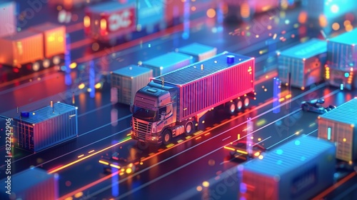 Blockchain in Logistics enhancing transparency, improving efficiency, and reducing fraud in the transportation of goods 