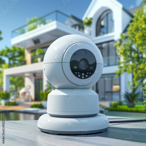 smart home security system front view monitoring and control technology tone Complementary Color Scheme