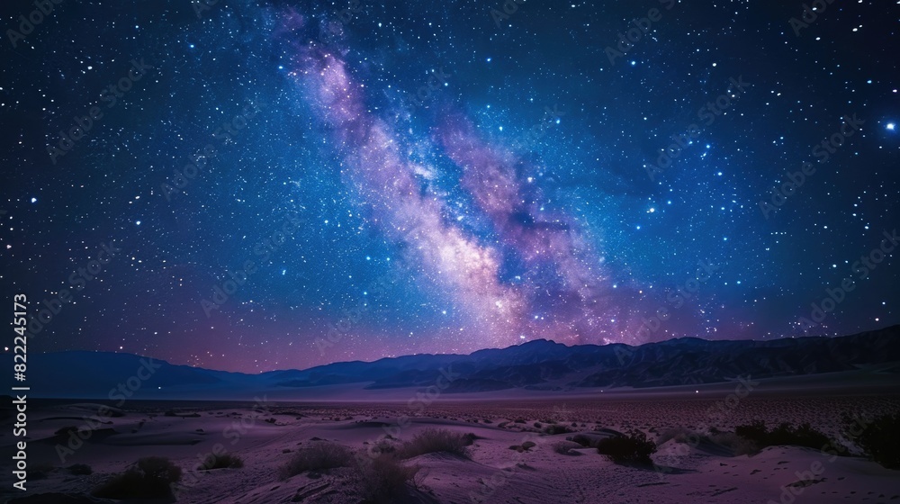 Starry night desert