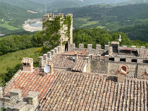 Giomici Castle in Valfabbrica a medieval castele in Umbria