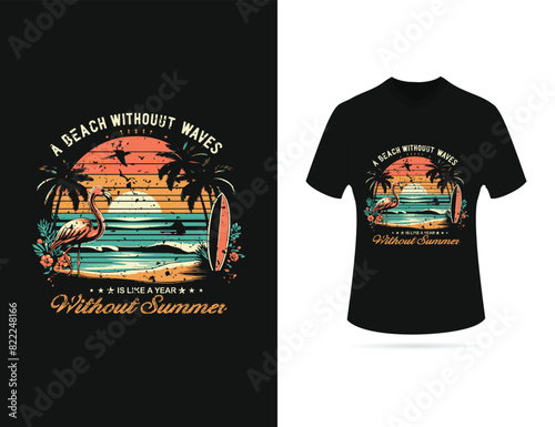 Summer Typography T-Shirts Design Bundle, Family Vacation summer T-shirt Design Graphic, Summer Sun Watermelon, Shady Beach Summer T-shirt Design Vector, summer sublimation t shirt Vector illustration photo