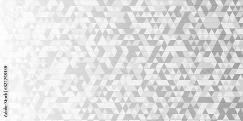 Abstract vector abstract geometric diamond triangle pattern seamless technology gray and white background. geometric pattern gray Polygon Mosaic triangle Background, business and corporate background.