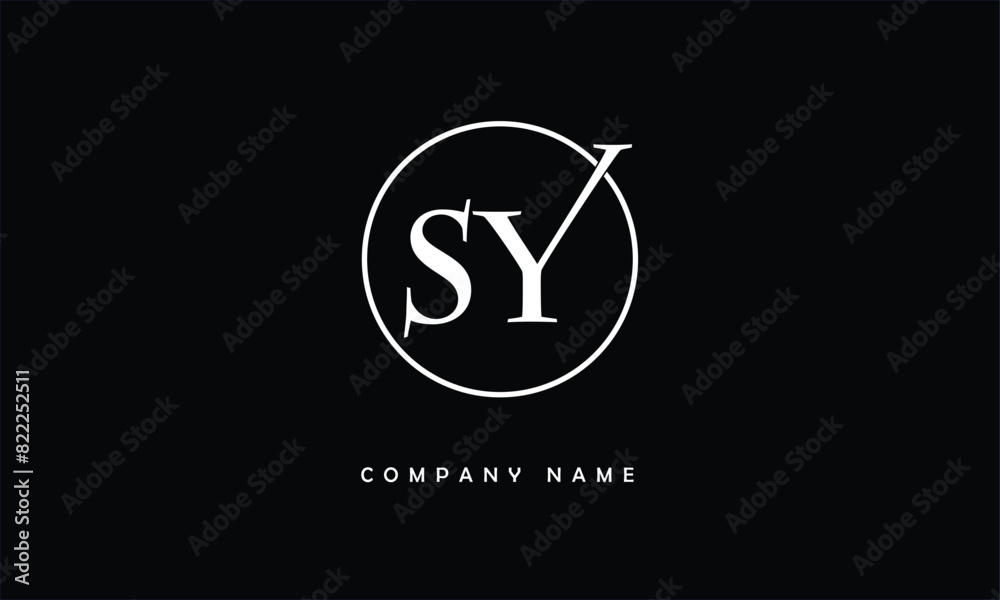 SY, YS, S, Y Abstract Letters Logo Monogram SY, YS, S, Y Abstract Letters Logo Monogram